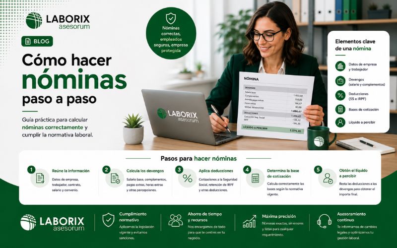 Cómo hacer nóminas paso a paso