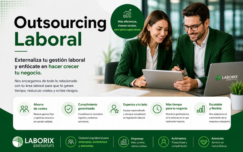 Outsourcing laboral: externaliza la gestión laboral y gana eficiencia Outsourcing laboral