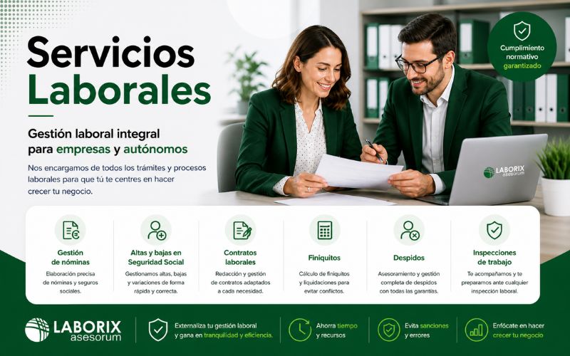 Servicios laborales para empresas y autónomos